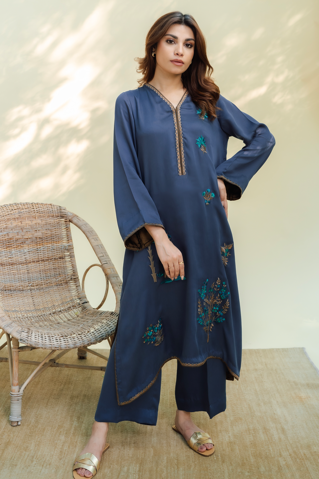 T*K様 NAHYAT ナヤット W-024 ウール シャツ Black Nav NAHYAT W-024 C/#2 ウール シャツ Black Navy